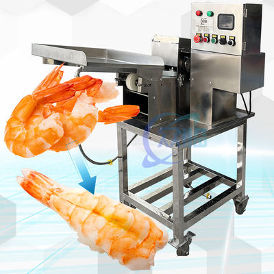 3P 50Hz เครื่องตัดกุ้ง เครื่องเปิดท้องกุ้งอัตโนมัติ