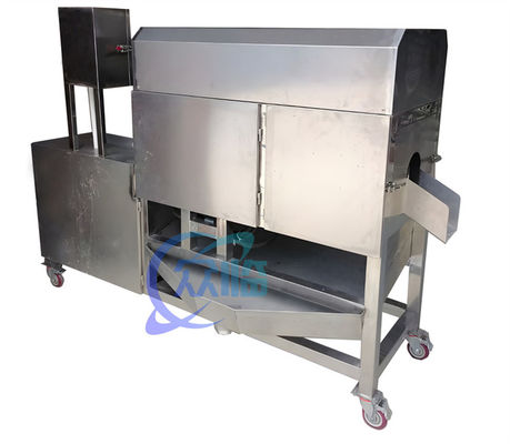 เครื่องทําฟิลเล่ปลาอัตโนมัติ 380 วอล 50Hz เครื่องทําความสะอาดกระเพาะอาหารปลาที่ใช้ได้