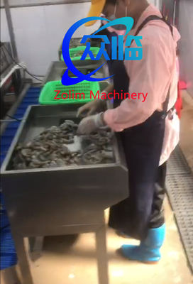 ราคาดี 0.35KW เครื่องตัดกุ้งอัตโนมัติ เครื่องตัดกุ้งหลายฟังก์ชัน และกําจัดเส้นเลือด ออนไลน์