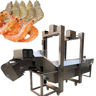 ราคาดี เครื่องแปรรูปกุ้งอเนกประสงค์ ISO SUS304 380V อุโมงค์ทำอาหารกุ้ง 3.7KW เครื่องลวกอัตโนมัติ ออนไลน์