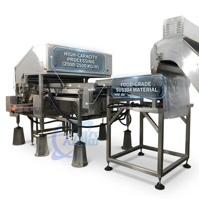 ราคาดี High Capacity Shrimp Head Cutting Machine 316L Stainless Steel 500-800KG 7.5KW 50Hz ออนไลน์