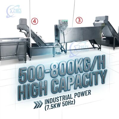 ราคาดี Adjustable Speed Shrimp Head Screening Machine Anti Corrosive SUS316 2500-3000KG 3.0KW 380V ออนไลน์