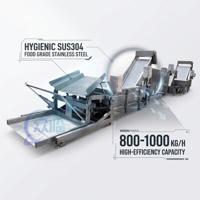 ราคาดี Smart Shrimp Processing Equipment SUS316 2000-2500KG 2.2KW 50Hz For Seafood Factory ออนไลน์