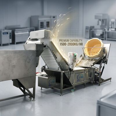 ราคาดี SUS304 Shrimp Head Removal System 316L Stainless Steel 2500-3000KG 15KW 220V For Frozen Food Factory ออนไลน์