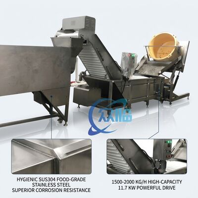 ราคาดี Large Scale Shrimp Deheading Machine SUS304 500-800KG 2.2KW 380V For Catering Factory ออนไลน์