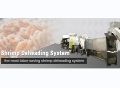 เครื่องตัดหัวกุ้งอุตสาหกรรม SUS316 ทนทานสําหรับตัดหัว